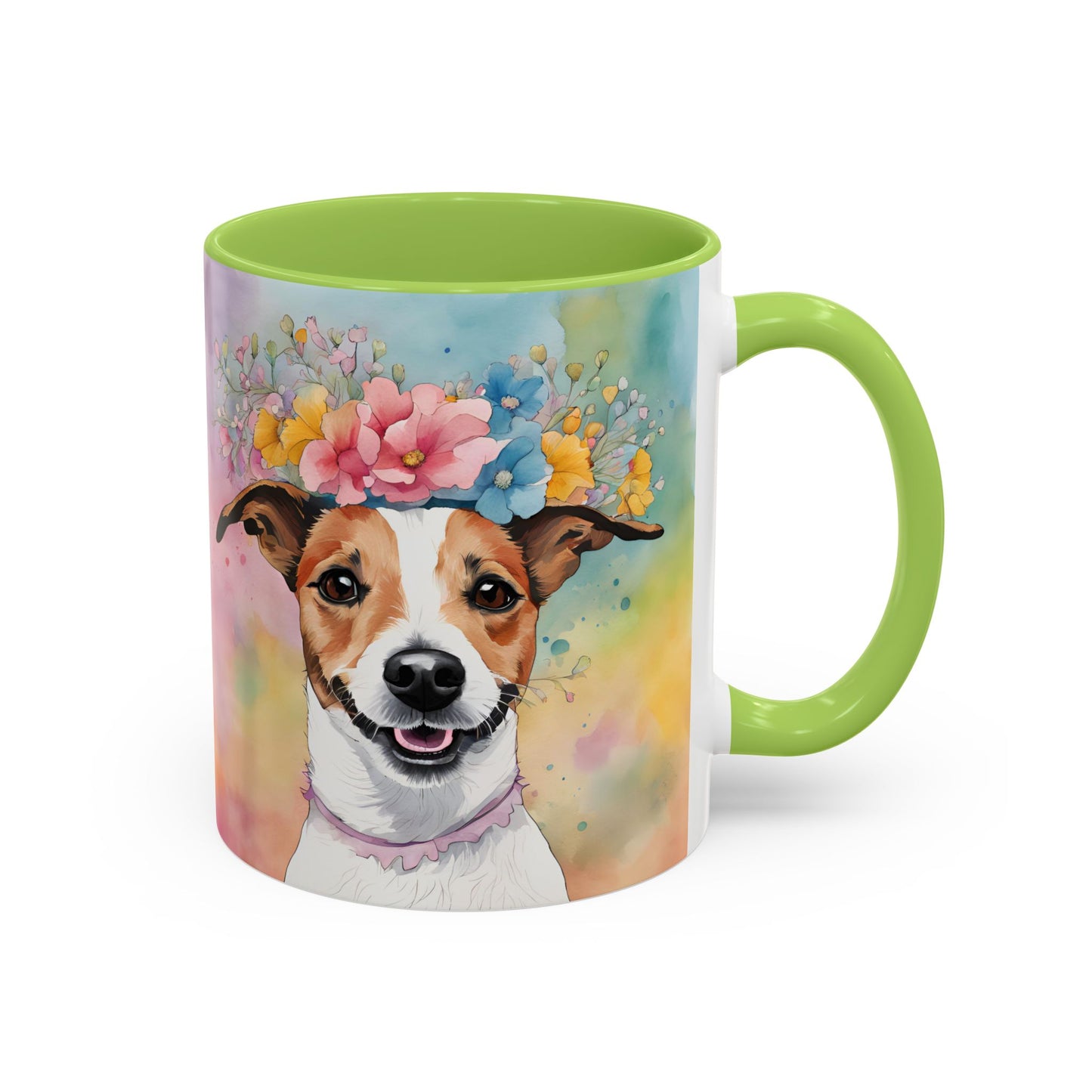 Jack Russell 03 Accent Coffee Mug - Dog Lover Gift