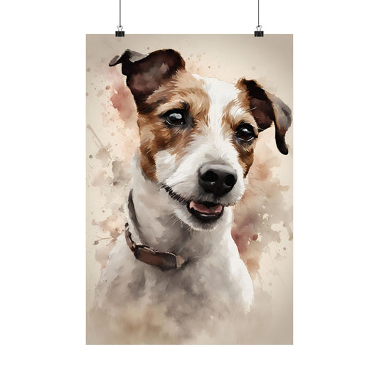 Dogs Jack Russell 02 Matte Vertical Poster