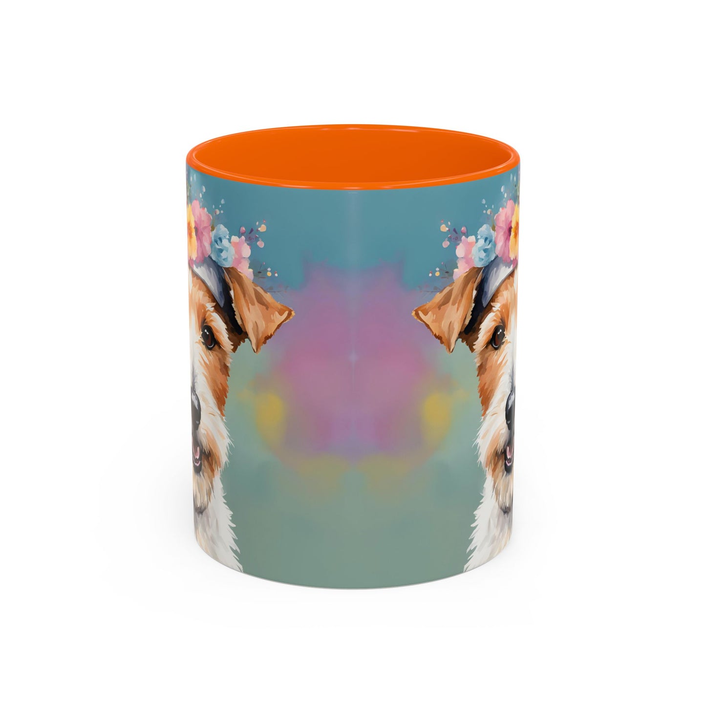 Fox Terrier 02 Accent Coffee Mug - Dog Lover Gift