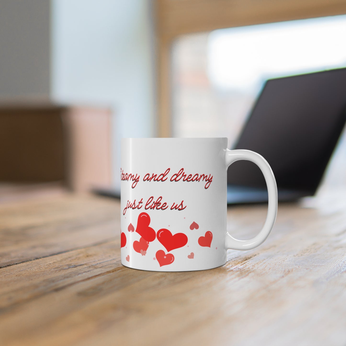 Steamy And Dreamy Just Like Us Valentines Mug Ceramic 11oz