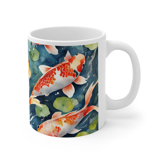 Koi Carp Coffee Mug - Nature's Beauty Collection
