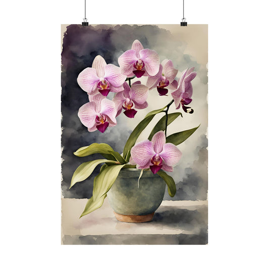 Orchids 08 Matte Vertical Poster