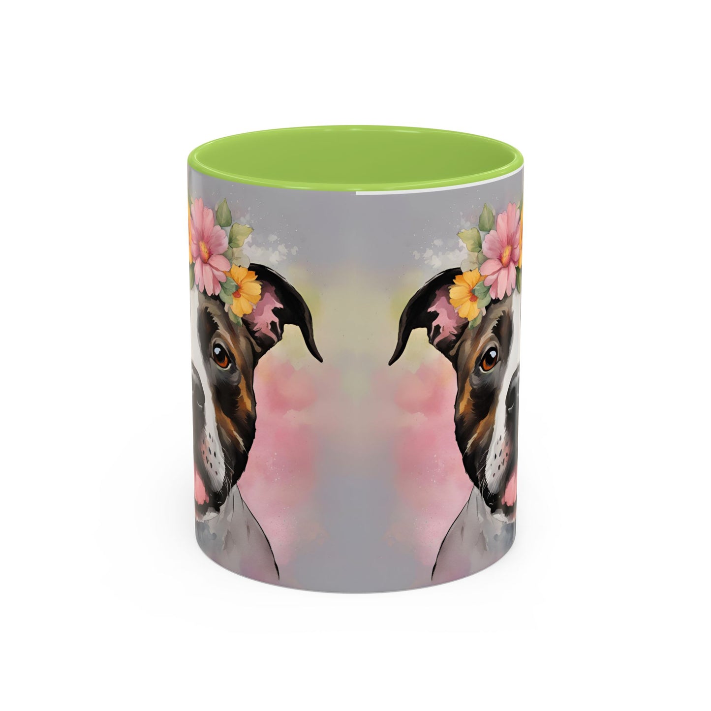 Staffordshire Bull Terrier 01 Accent Coffee Mug - Dog Lover Gift