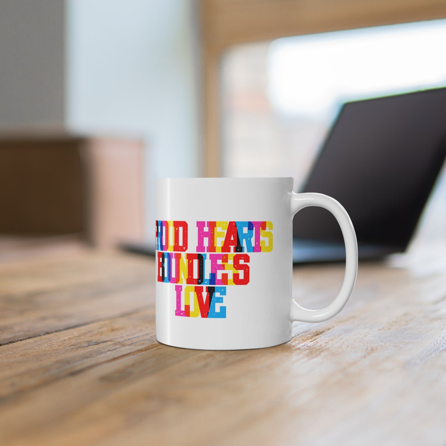 Proud Hearts Boundless Love Valentines Mug Ceramic 11oz