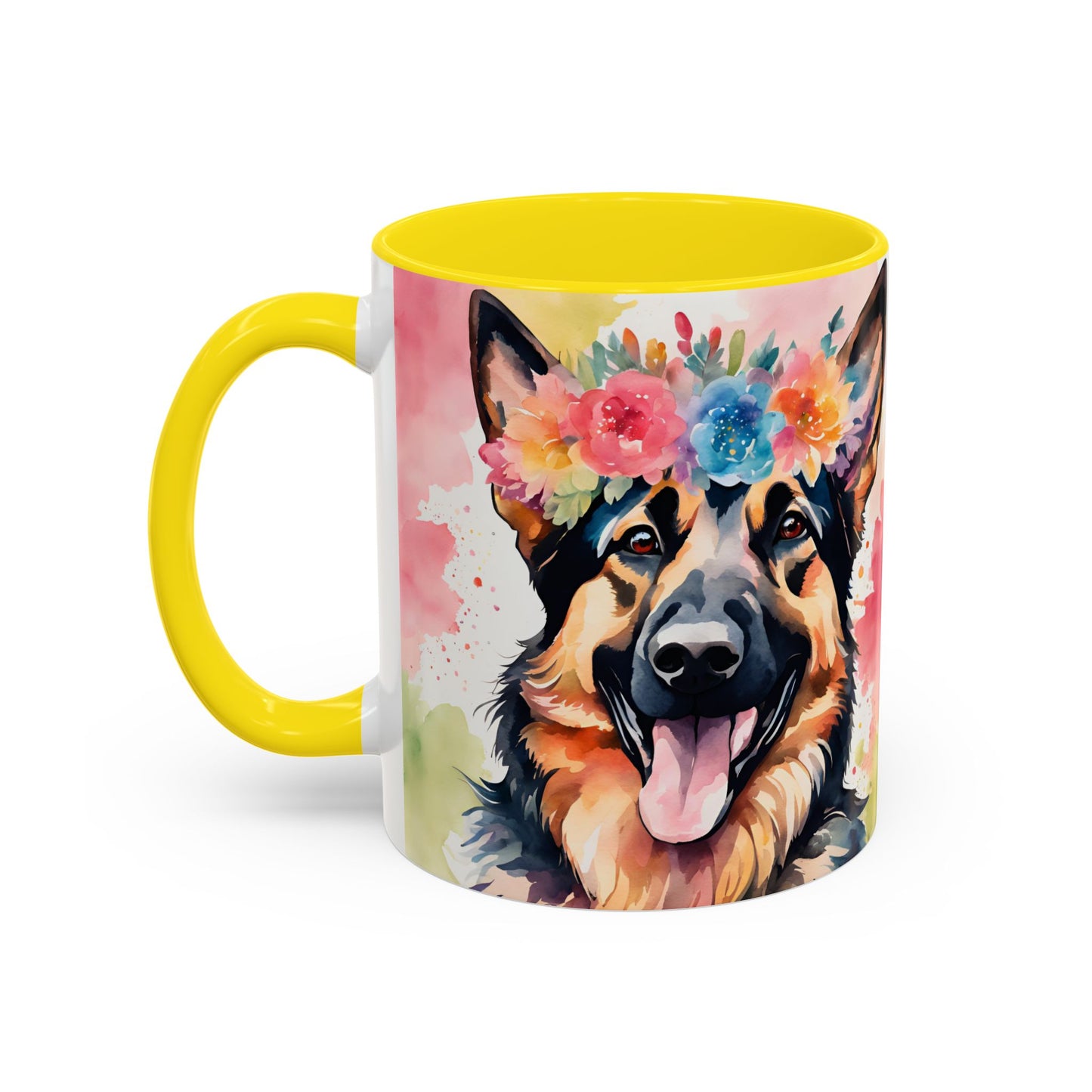 German Shepherd 03 Accent Coffee Mug - Dog Lover Gift