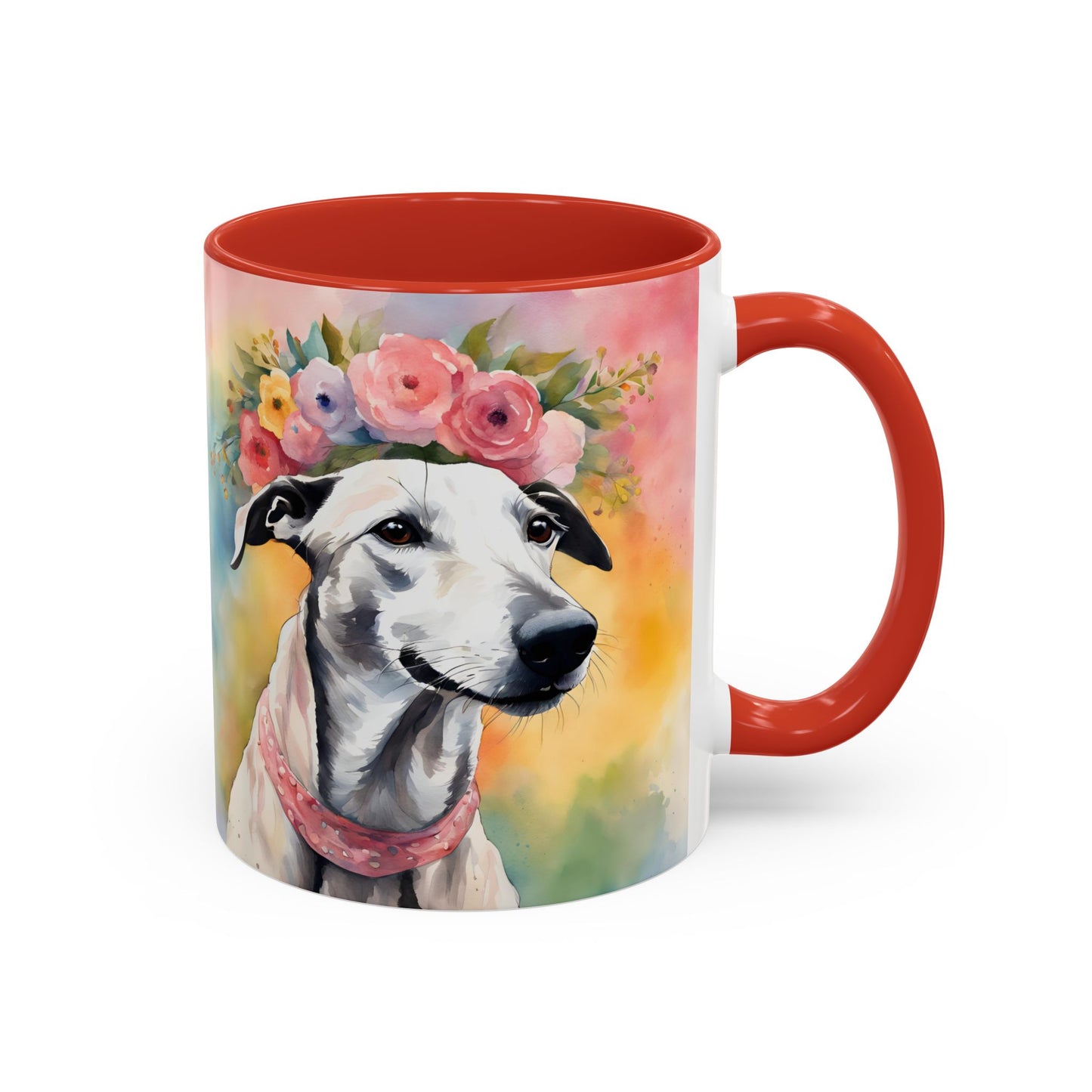 Greyhound 02 Accent Coffee Mug - Dog Lover Gift