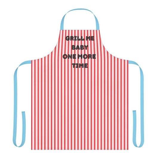 Grill Me Baby One More Time Apron, Cooking Pun