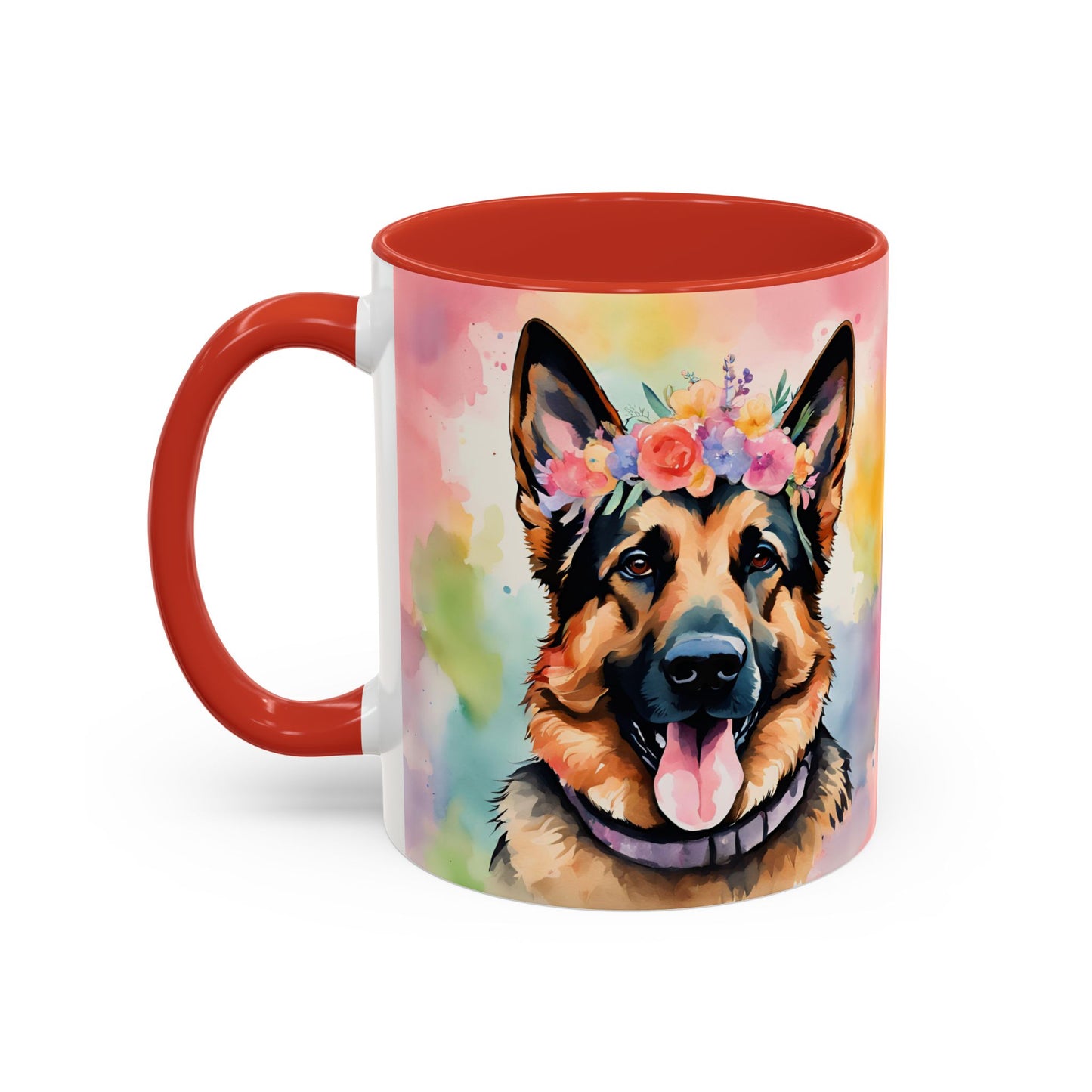 German Shepherd 01 Accent Coffee Mug - Dog Lover Gift