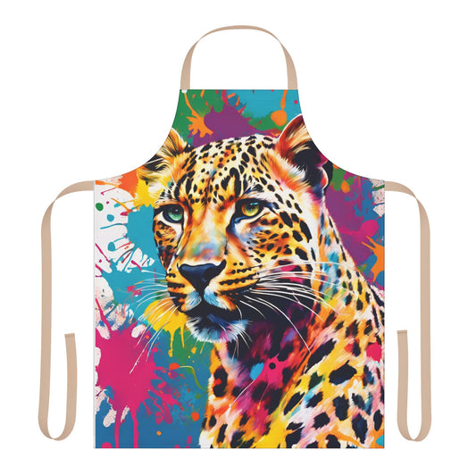 Multicolored Cheetah Adult Apron (AOP)
