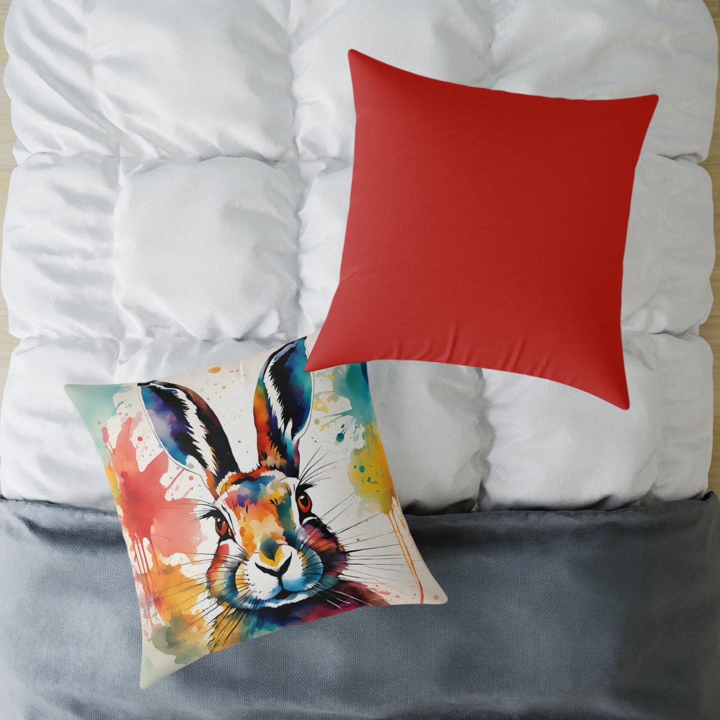 Hare 01 Poly Pillow - Natures Beauty Design