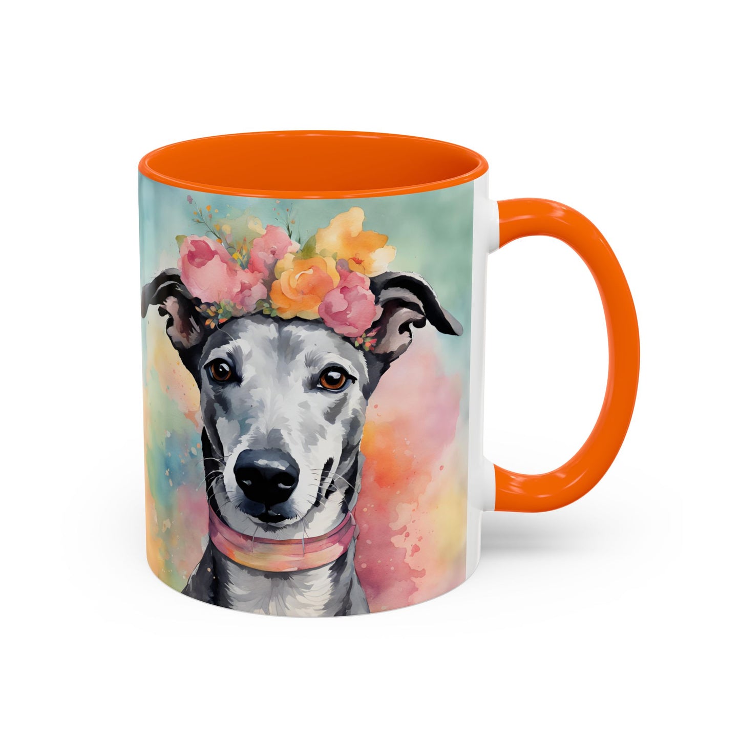 Greyhound 03 Accent Coffee Mug - Dog Lover Gift
