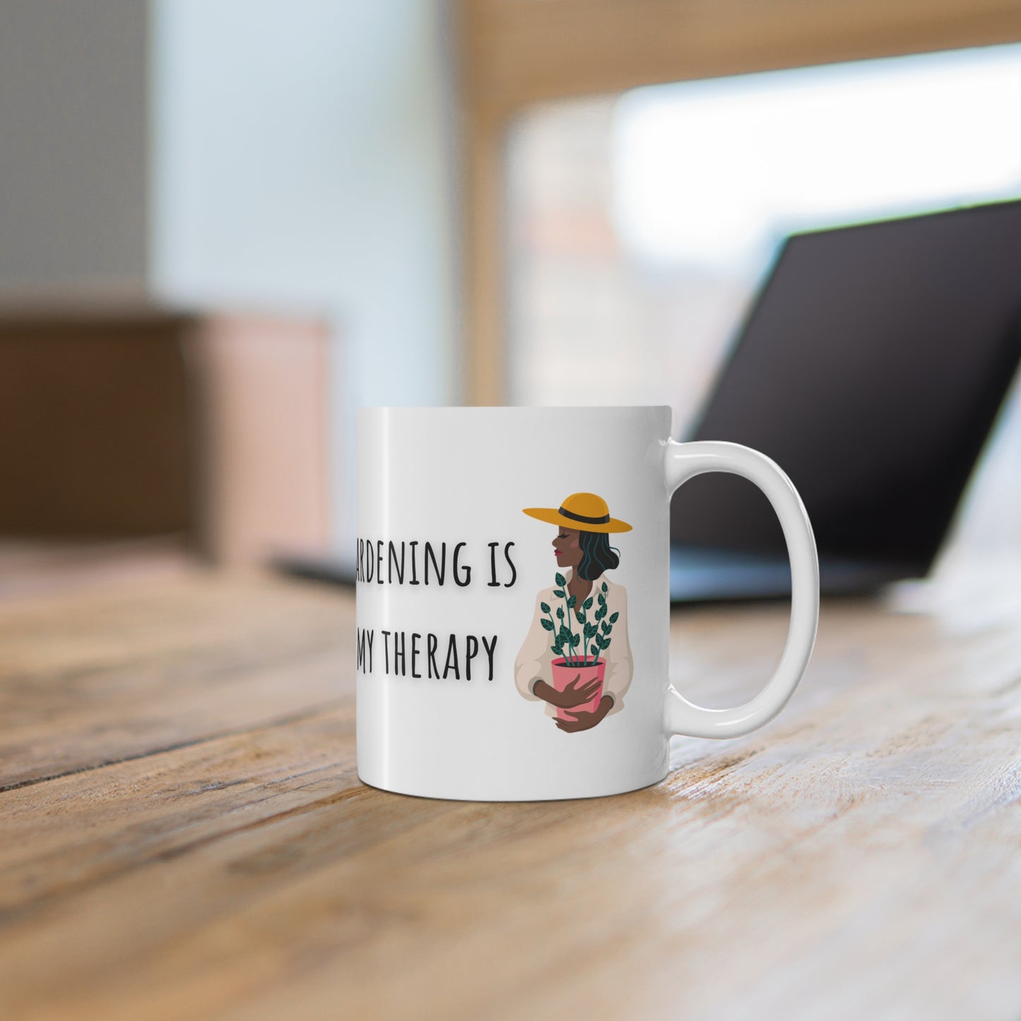 Gardening Is My Therapy Ceramic Mug 11oz