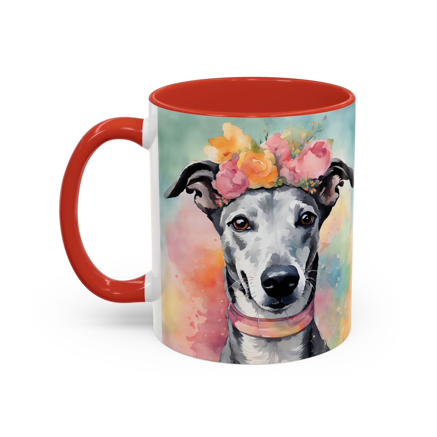 Greyhound 03 Accent Coffee Mug - Dog Lover Gift