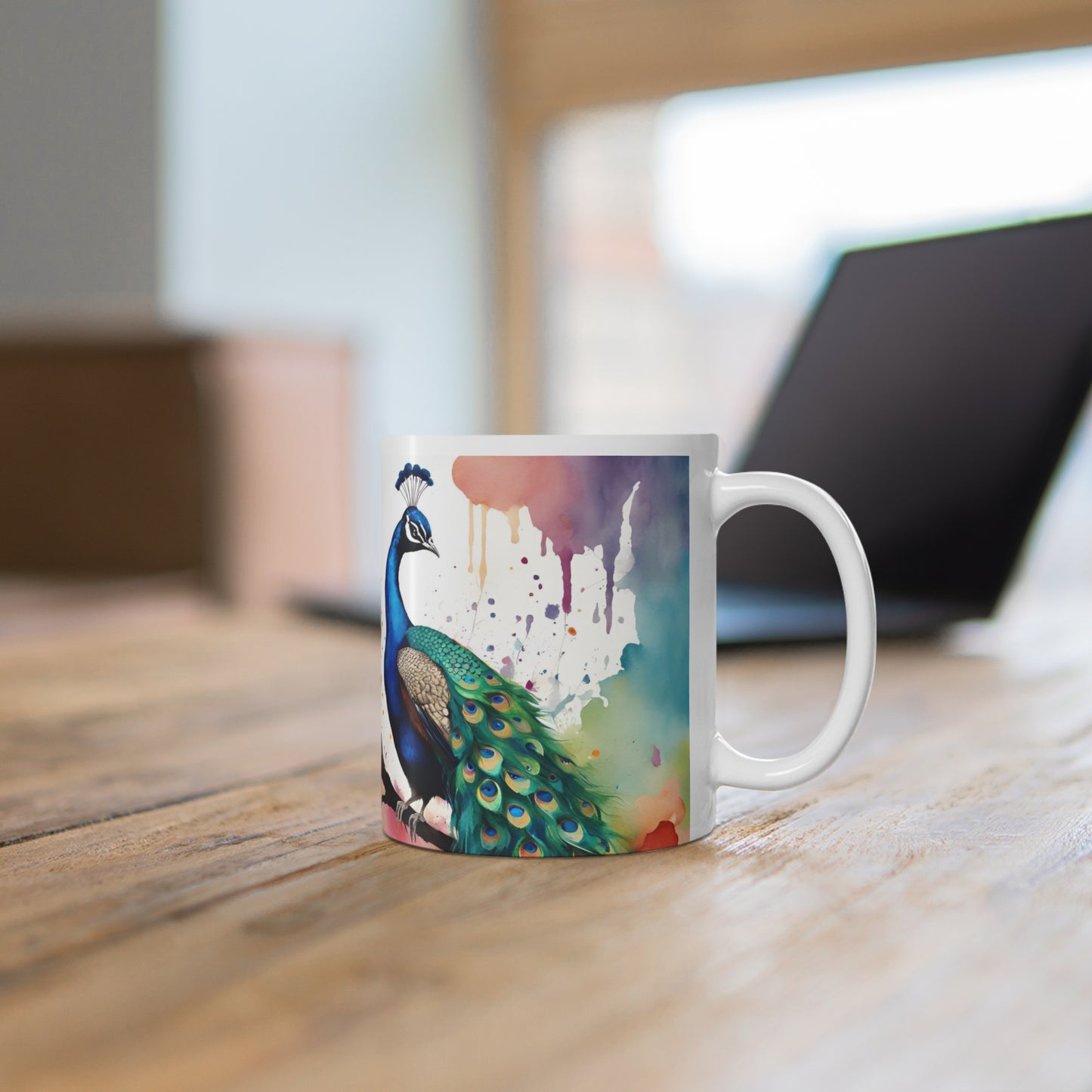 Peacock 02 Mug - Nature's Beauty Collection