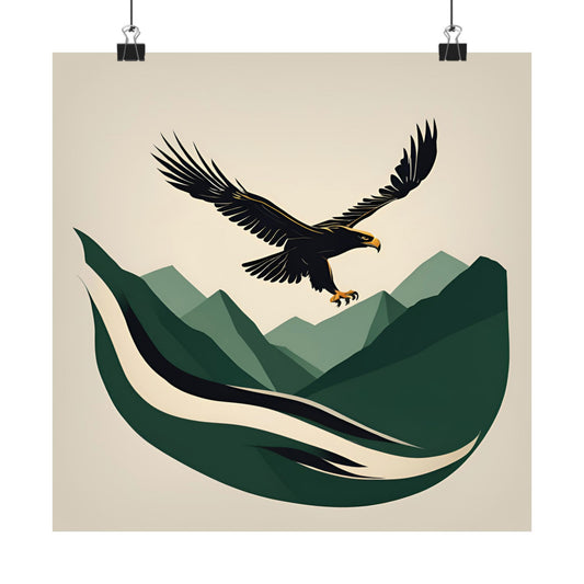 Lone Collection Eagle 16 Matte Square Posters