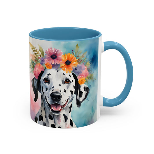 Dalmatian 03 Accent Coffee Mug - Dog Lover Gift
