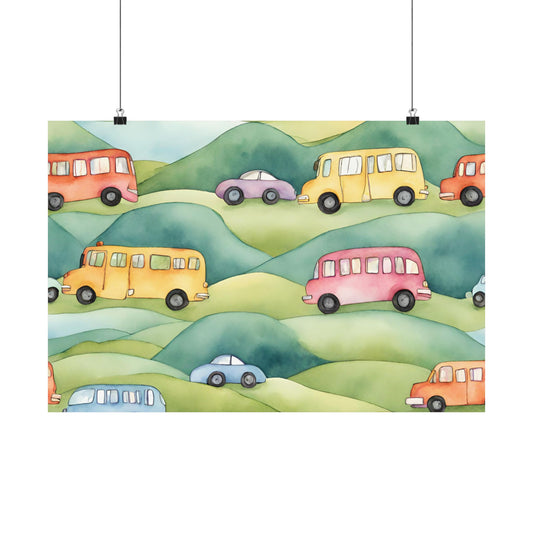 Nursery Transport 2 Matte Horizontal Posters