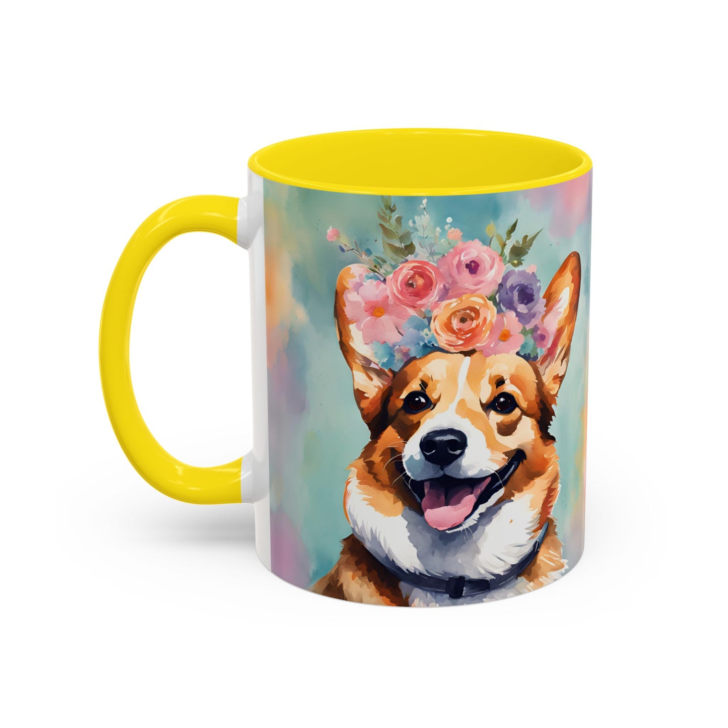Corgi 01 Accent Coffee Mug - Dog Lover Gift