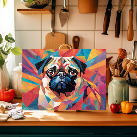 Poly Pug 02 Glass Chopping Board