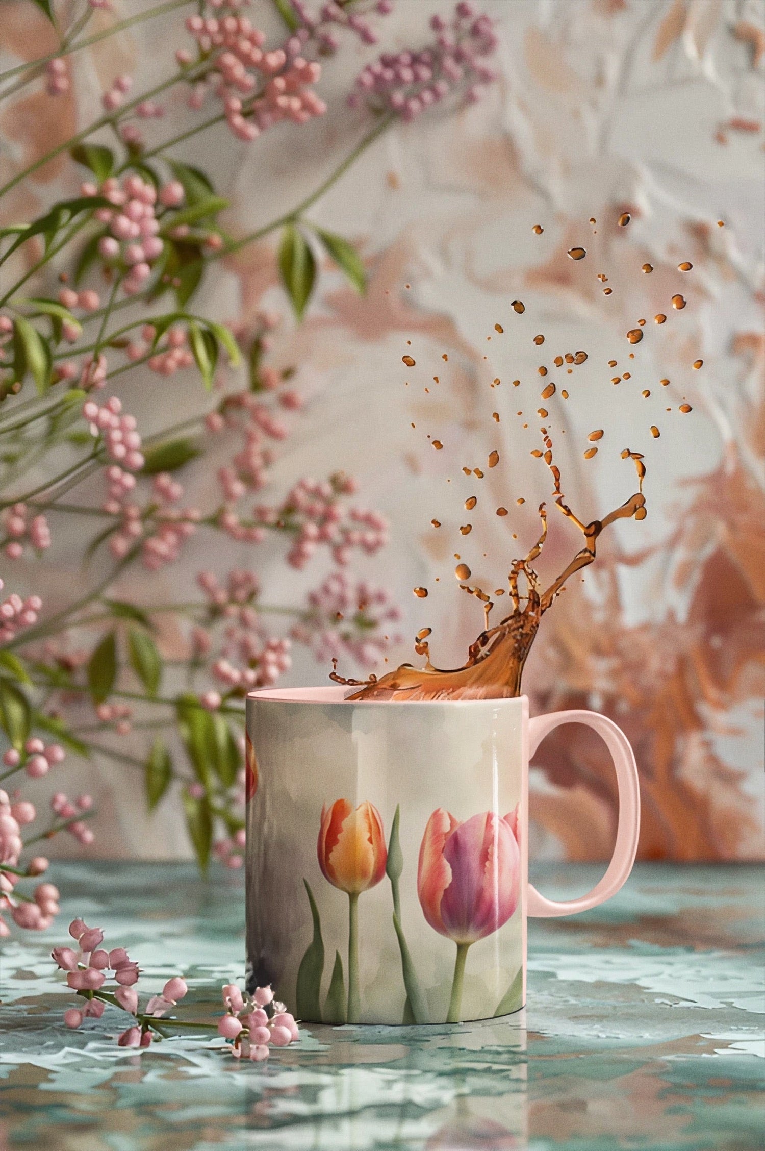 Mugs: Flowers & Leaves