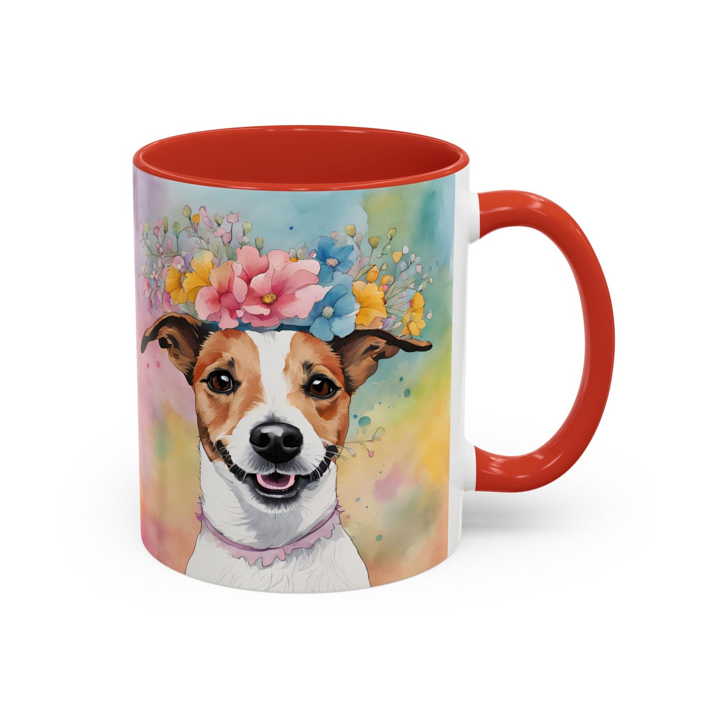 Jack Russell 03 Accent Coffee Mug - Dog Lover Gift
