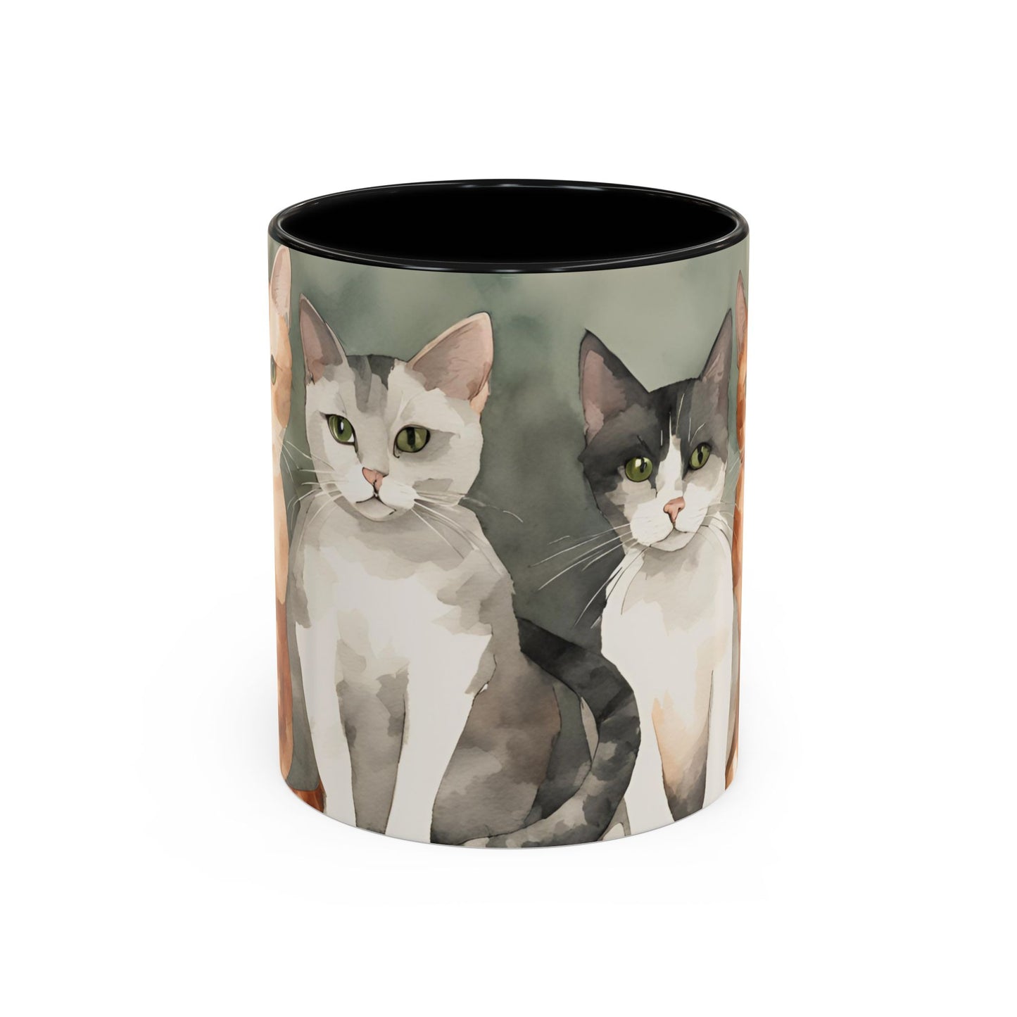 Kitties in a Row 1 Accent Mug 11oz