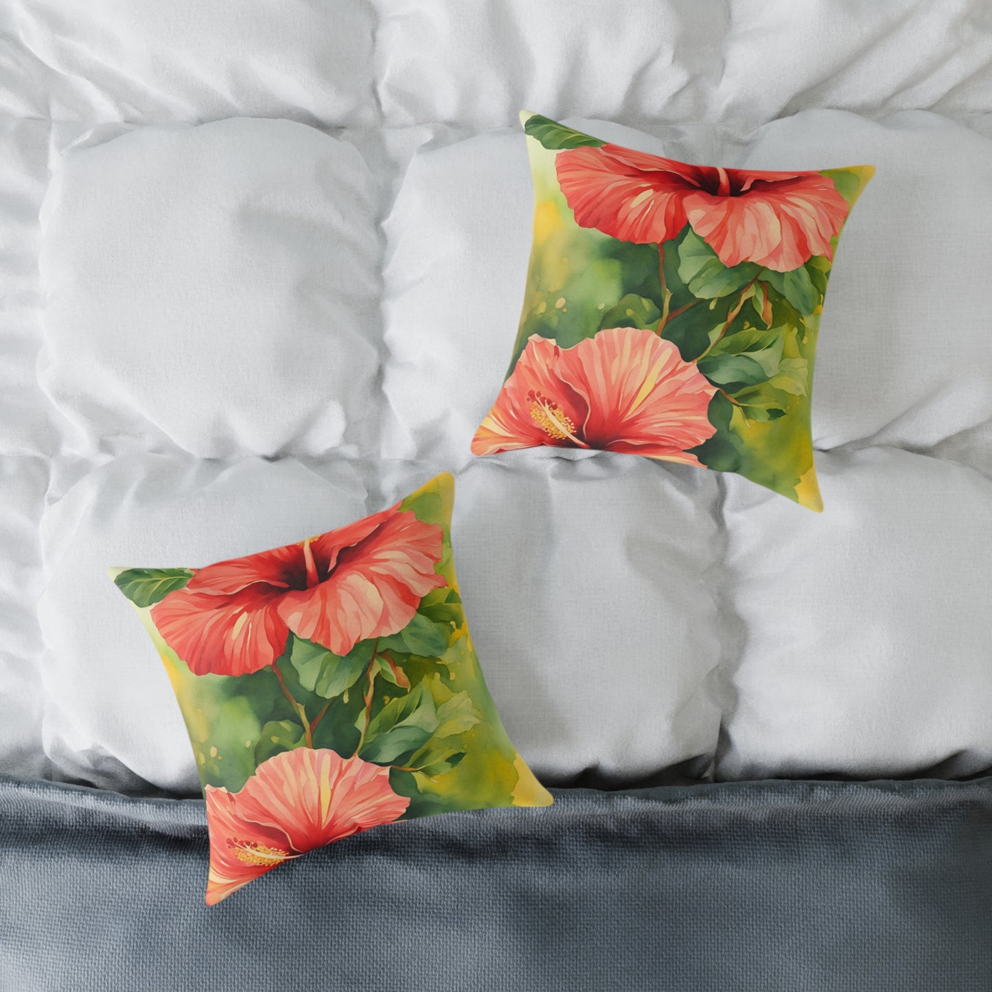 Hibiscus 01 Poly Pillow - Natures Beauty Design
