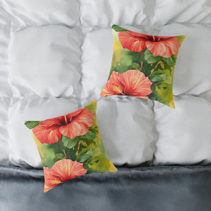 Hibiscus 01 Poly Pillow - Natures Beauty Design