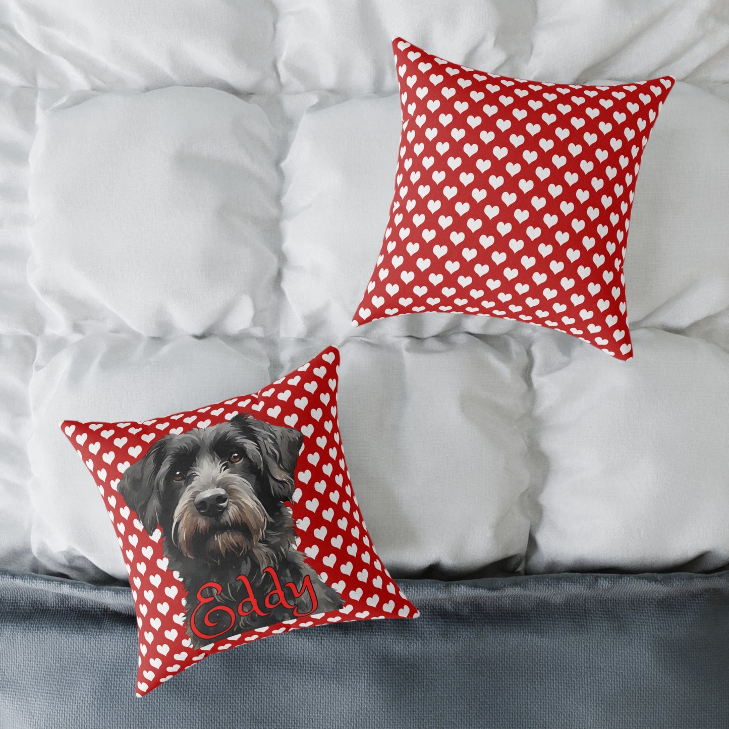 Personalized Valentine Pet Eddy Poly Cushion/Pillow 5 sizes