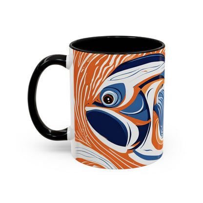Orange Fish 07 Accent Coffee Mug (11oz)