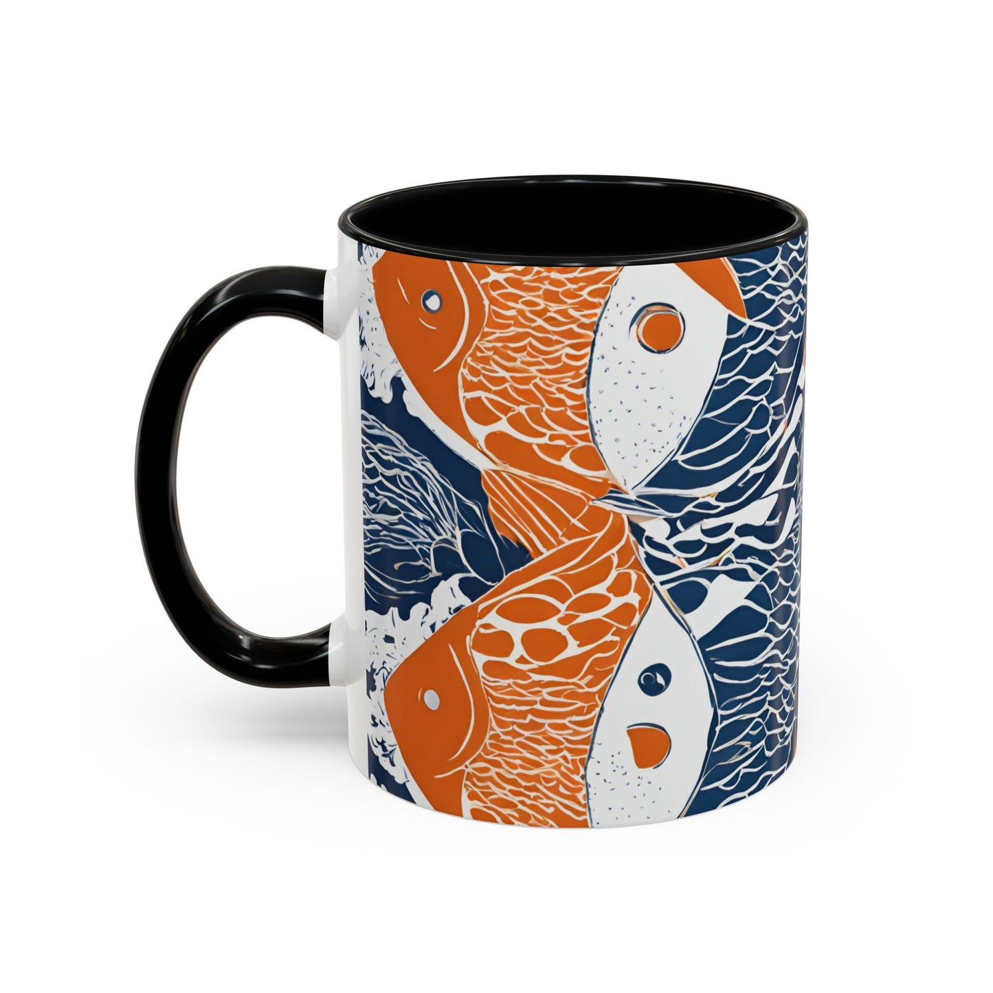 Orange Fish 01 Accent Coffee Mug (11oz)