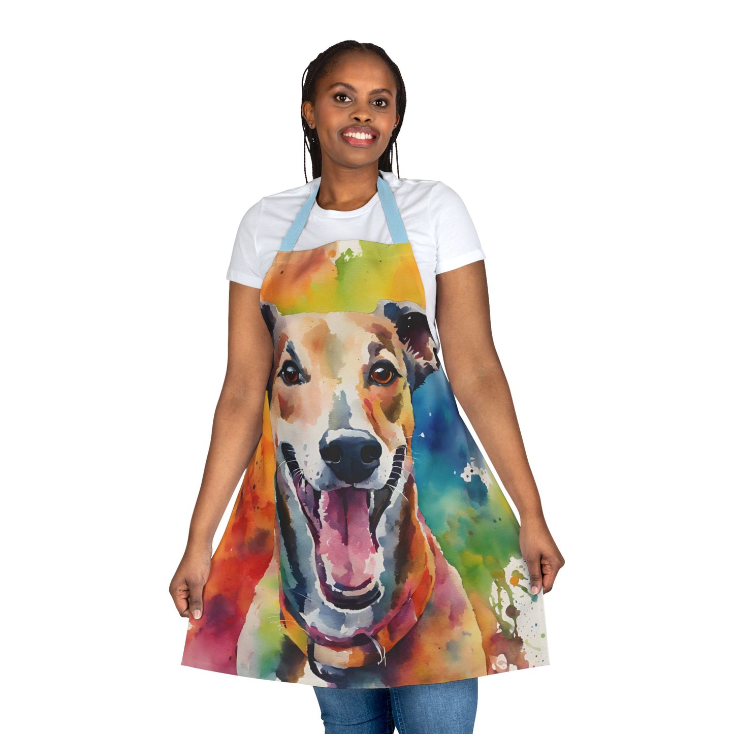 Multicolored Greyhound Adult Apron (AOP)