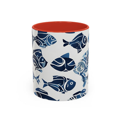 Fish 08 Accent Coffee Mug (11oz)