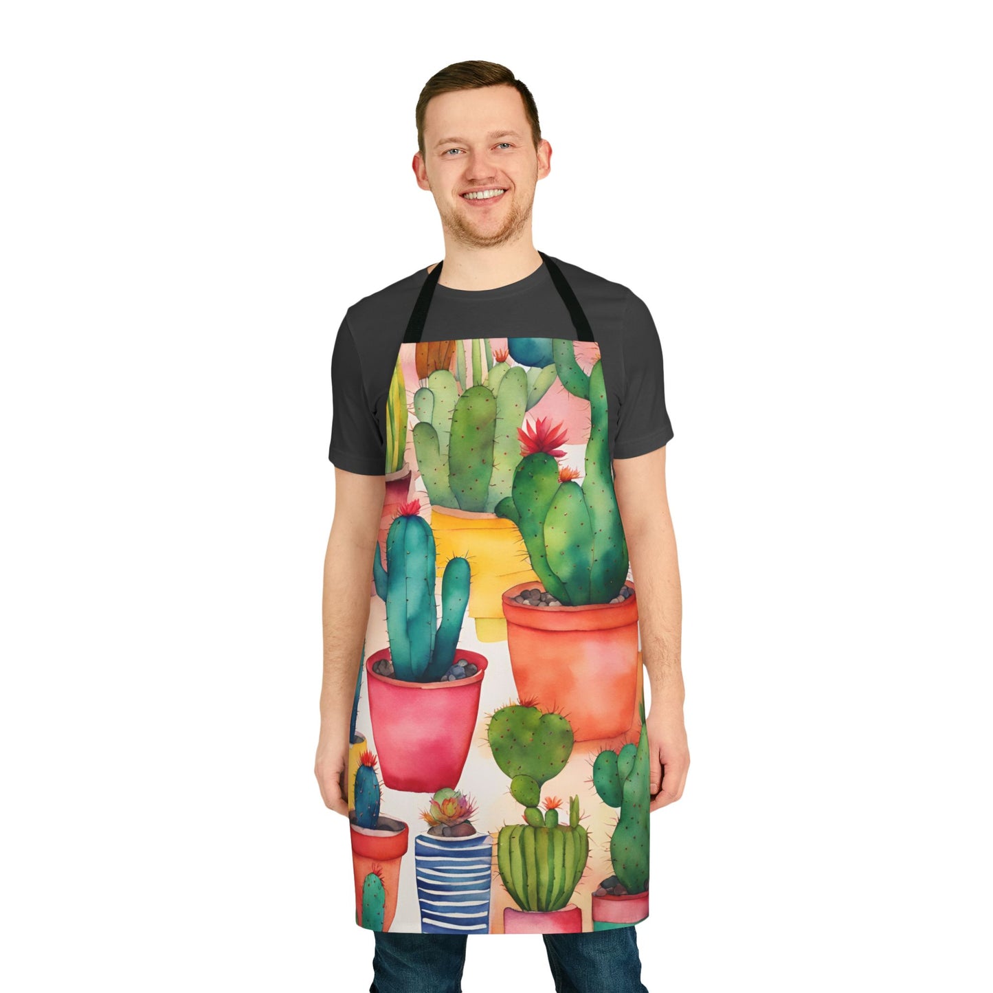 Multi Cacti 5 Adult Apron (AOP)
