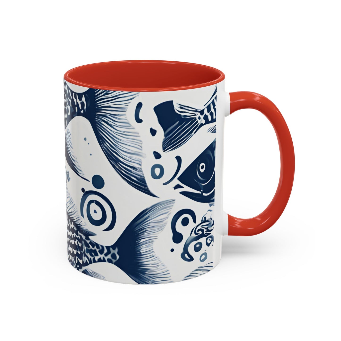 Fish 02 Accent Coffee Mug (11oz)