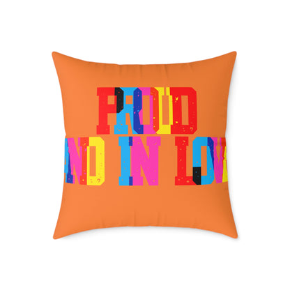 Proud And In Love Poly Pillow