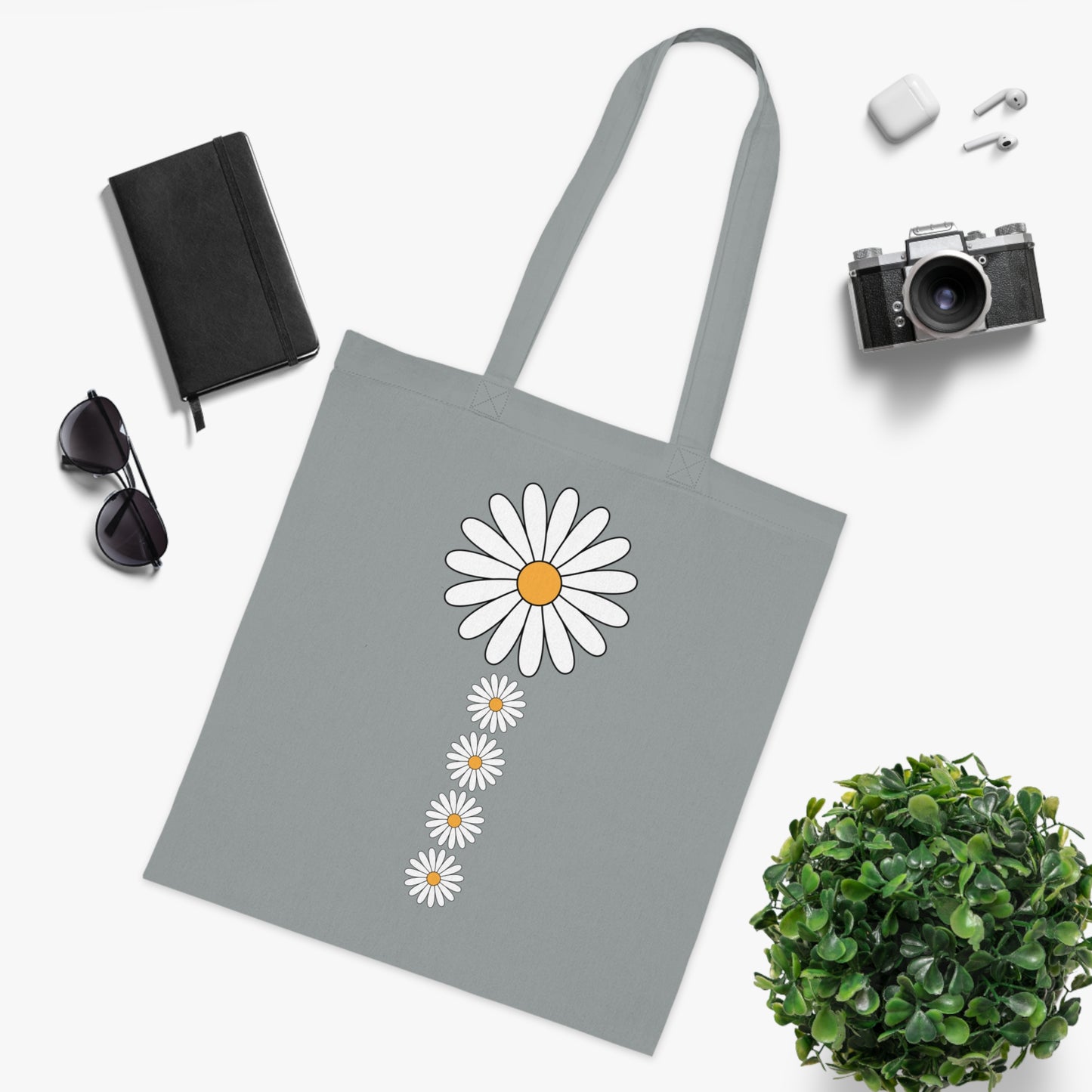 Flower power 15 Cotton Tote