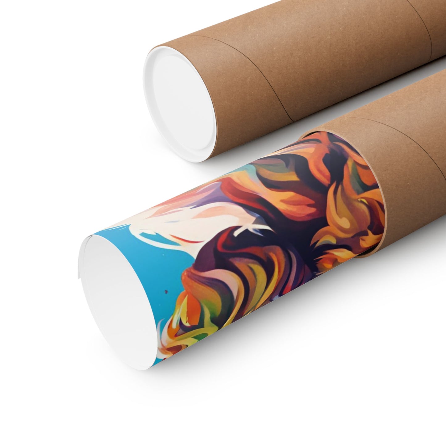 Multicolored Cockerpoo 1 Matte Vertical Poster
