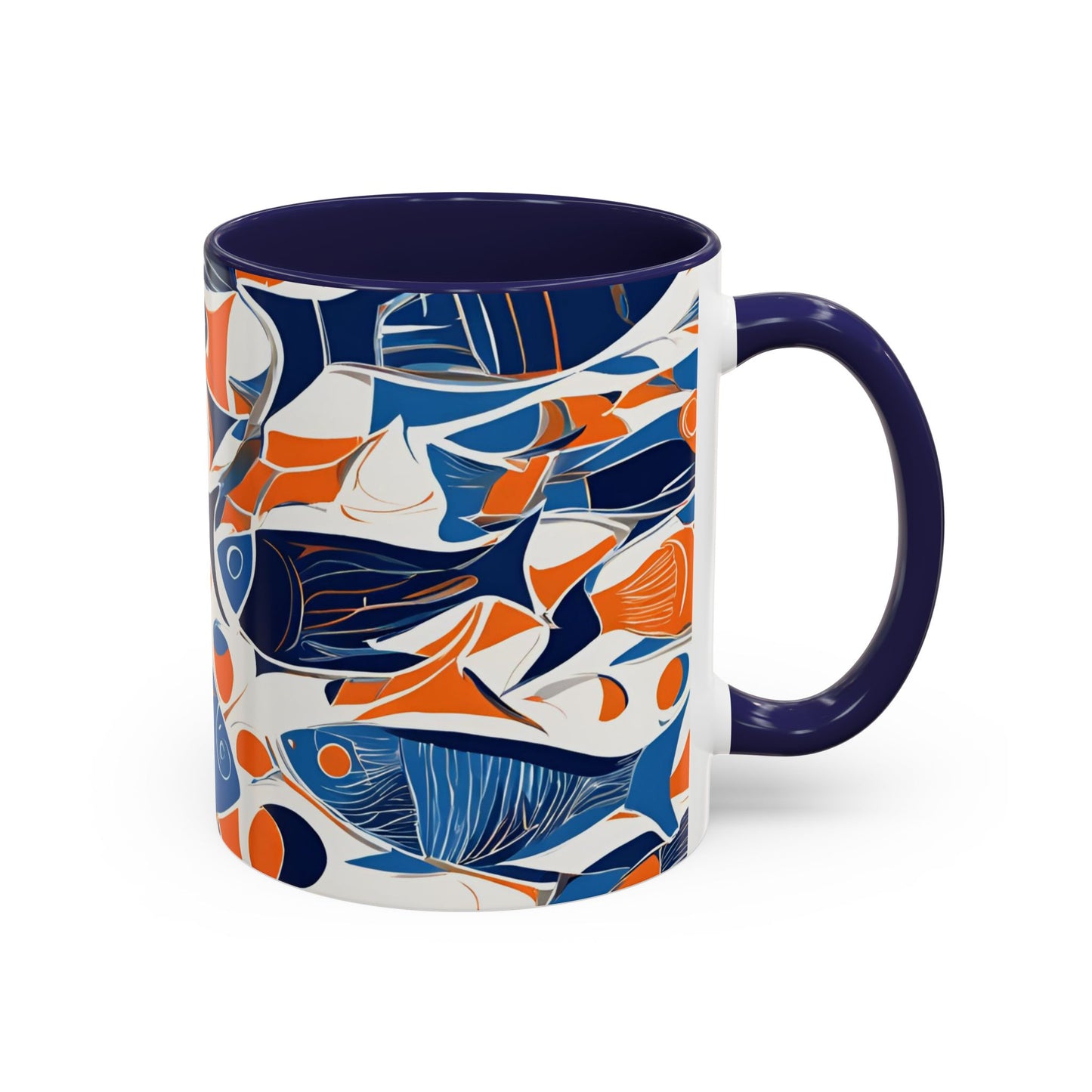 Orange Fish 06 Accent Coffee Mug (11oz)