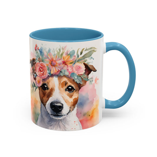 Jack Russell 01 Accent Coffee Mug - Dog Lover Gift