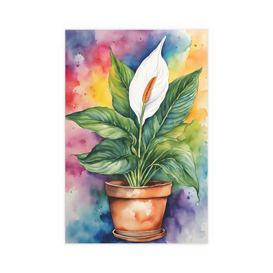Multicolored Pot Plant 16 Indoor and Outdoor Silk Poster