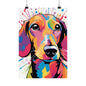 Multicolored Dachshund 2 Matte Vertical Poster