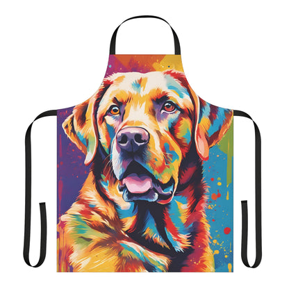 Multicolored Labrador Adult Apron (AOP)