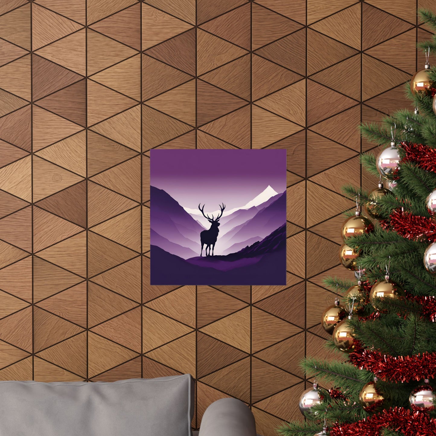 Lone Collection Stag 1 Matte Square Posters
