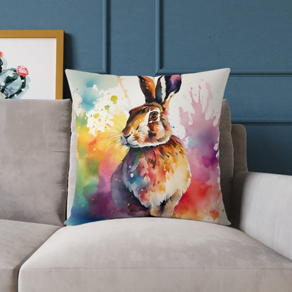 Hare 04 Poly Pillow - Natures Beauty Design