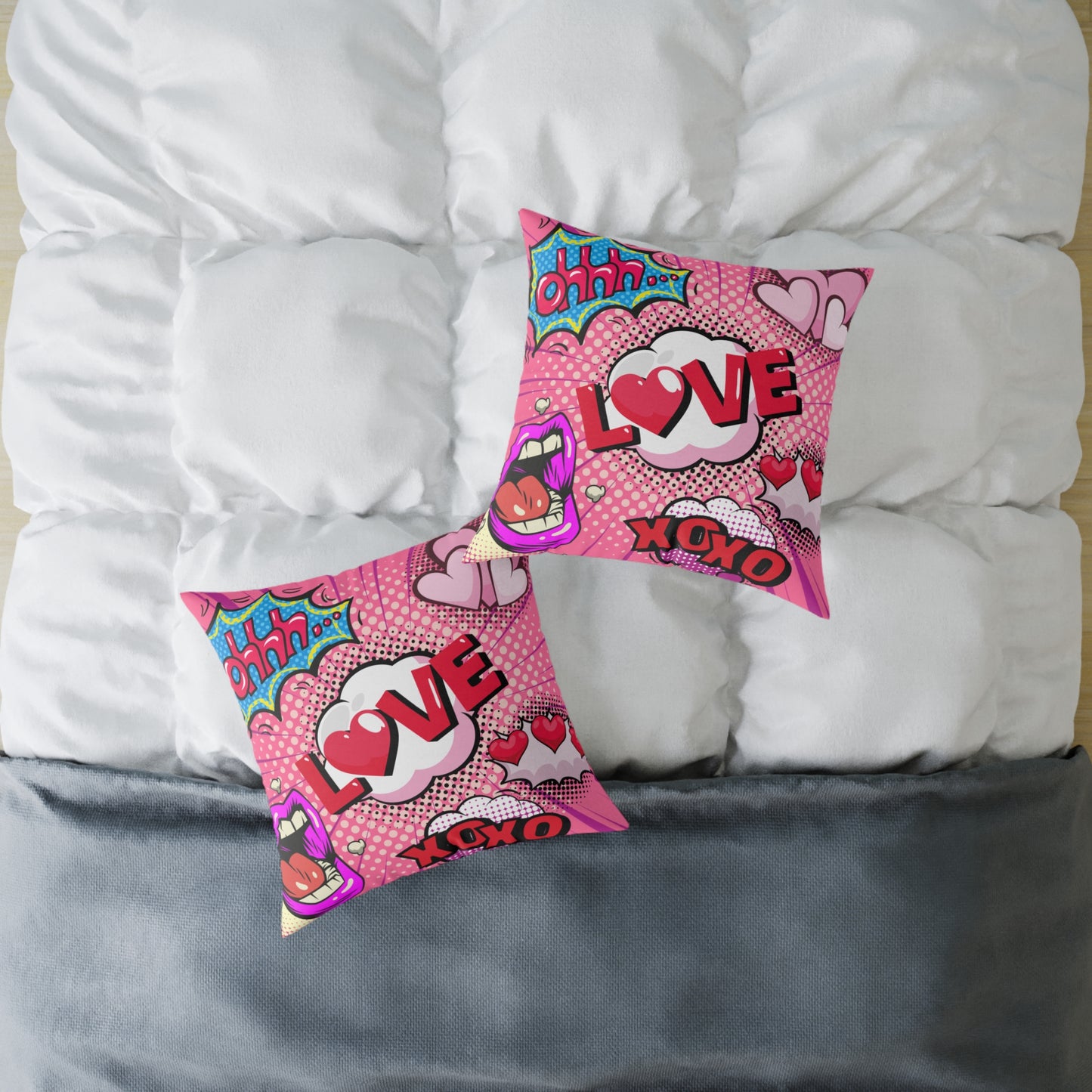 Ohhh! Pop Art Poly Pillow