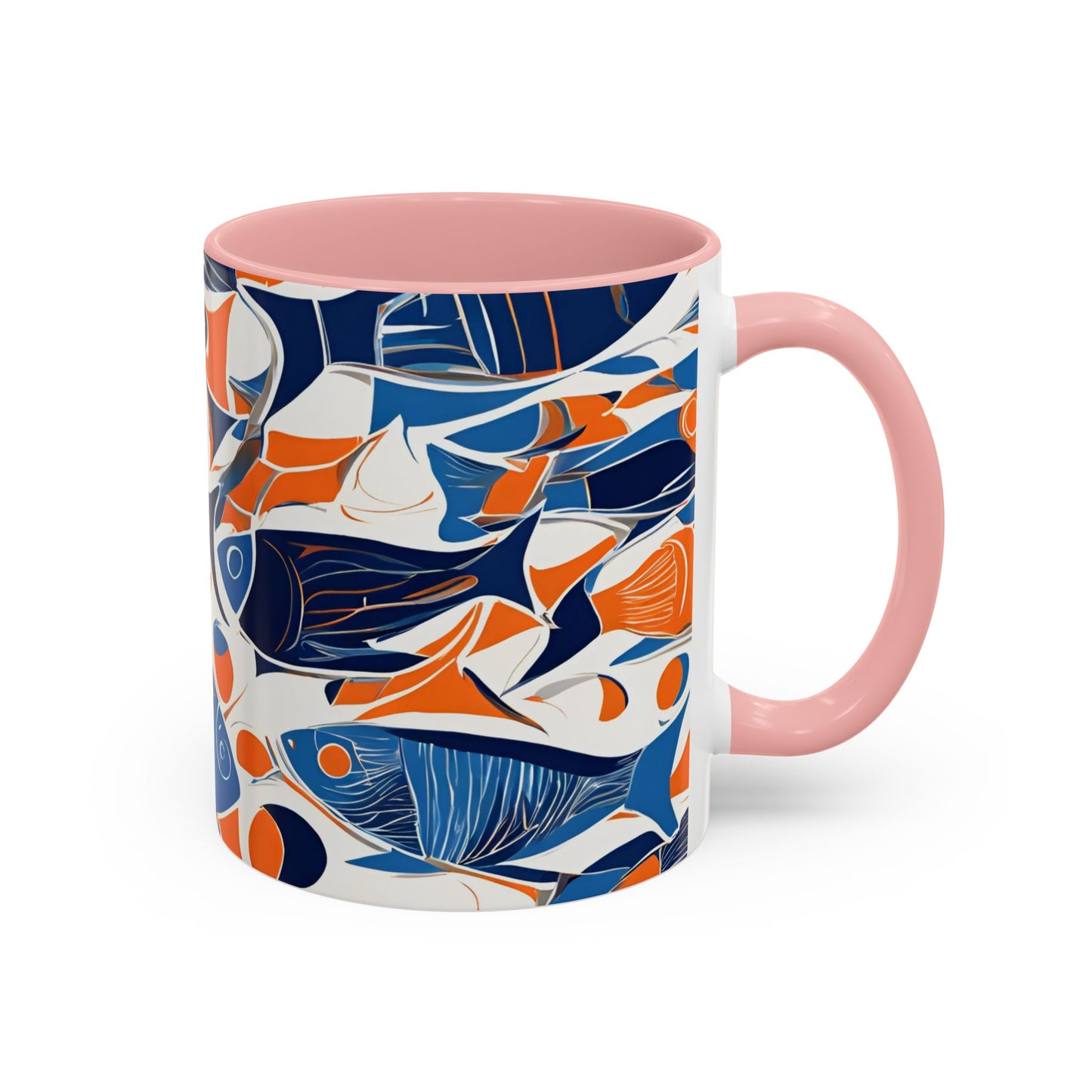 Orange Fish 06 Accent Coffee Mug (11oz)