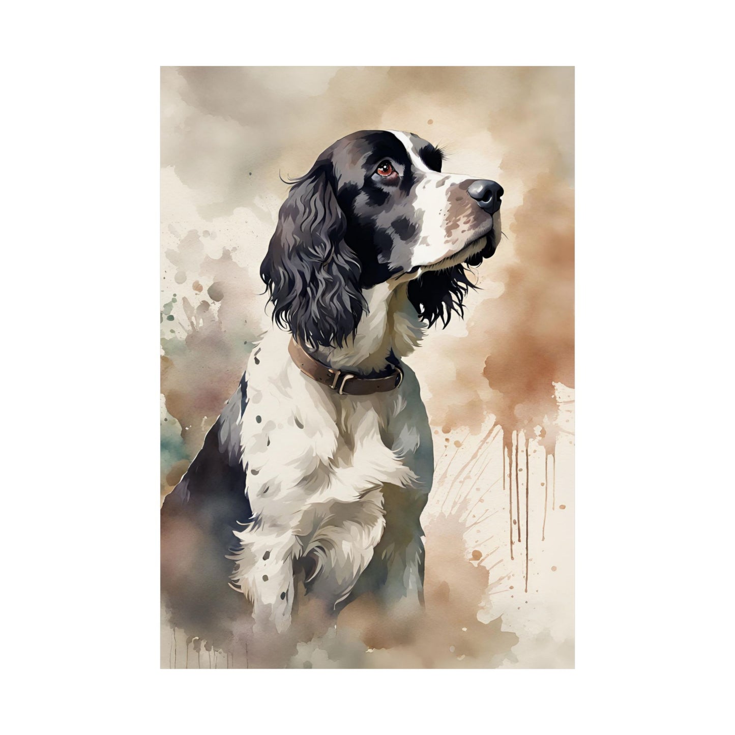 Dogs Springer Spaniel 04 Matte Vertical Poster