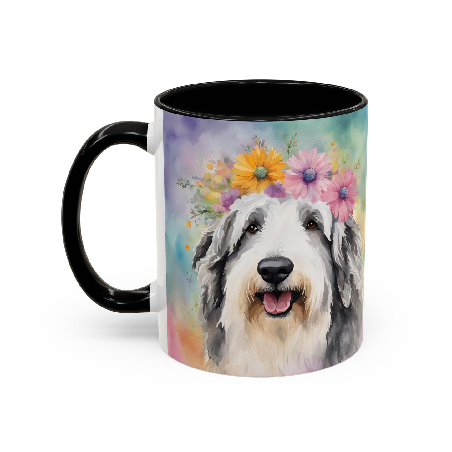 Bearded Collie 03 Accent Coffee Mug - Dog Lover Gift