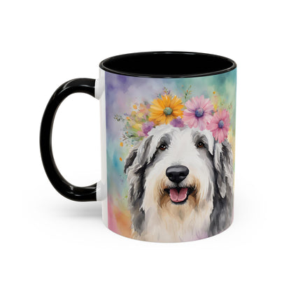 Bearded Collie 03 Accent Coffee Mug - Dog Lover Gift